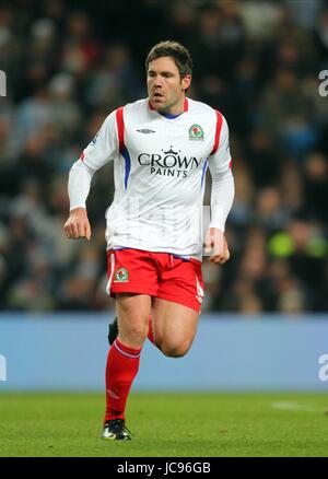 DAVID DUNN Blackburn Rovers FC CITY OF MANCHESTER STADIUM MANCHESTER EN ANGLETERRE 11 Janvier 2010 Banque D'Images