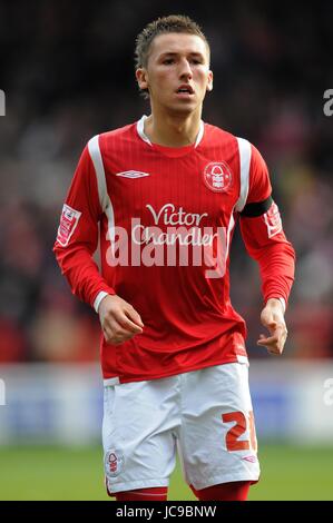 RADOSLAW MAJEWSKI Nottingham Forest FC ANGLETERRE NOTTINGHAM TRENT BRIDGE 06 Mars 2010 Banque D'Images