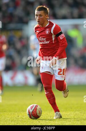 RADOSLAW MAJEWSKI Nottingham Forest FC ANGLETERRE NOTTINGHAM TRENT BRIDGE 06 Mars 2010 Banque D'Images