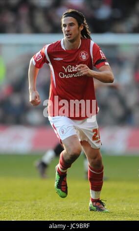 GEORGE BOYD Nottingham Forest FC ANGLETERRE NOTTINGHAM TRENT BRIDGE 06 Mars 2010 Banque D'Images