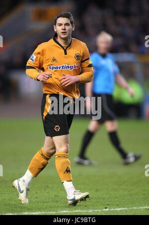 MATT JARVIS DE WOLVERHAMPTON Wolverhampton Wanderers FC MOLINEUX ANGLETERRE 06 Mars 2010 Banque D'Images