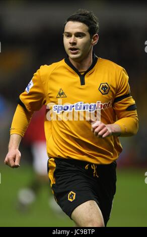 MATT JARVIS DE WOLVERHAMPTON Wolverhampton Wanderers FC MOLINEUX ANGLETERRE 06 Mars 2010 Banque D'Images