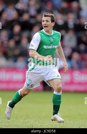 LIAM MILLER Hibernian Edimbourg ECOSSE ÉDIMBOURG MURRAYFIELD 20 Mars 2010 Banque D'Images