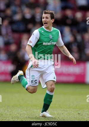 LIAM MILLER Hibernian Edimbourg ECOSSE ÉDIMBOURG MURRAYFIELD 20 Mars 2010 Banque D'Images