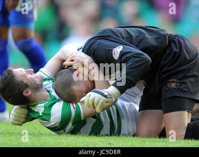 ROBBIE KEANE & GRAEME SMITH CELTIC V ST JOHNSTONE.Celtic Park Glasgow Ecosse 20 Mars 2010 Banque D'Images