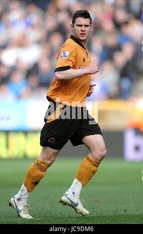 MATT JARVIS Wolverhampton Wanderers FC MOLINEUX STADIUM WOLVERHAMPTON ENGLAND 27 Mars 2010 Banque D'Images