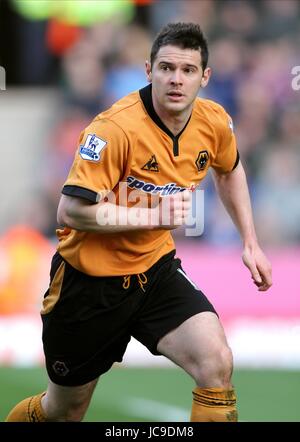 MATT JARVIS Wolverhampton Wanderers FC MOLINEUX STADIUM WOLVERHAMPTON ENGLAND 27 Mars 2010 Banque D'Images