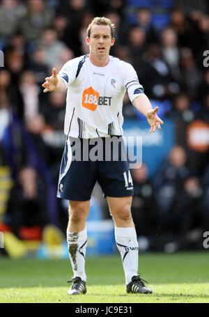 KEVIN DAVIES des Bolton Wanderers FC STADE REEBOK BOLTON ANGLETERRE 03 Avril 2010 Banque D'Images