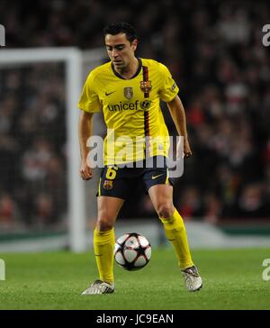 XAVI HERNANDEZ FC Barcelone stade Emirates Londres Angleterre 31 Mars 2010 Banque D'Images