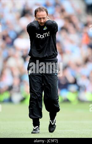 MARTIN O'NEILL V MANCHESTER CITY ASTON VILLA VILLE DE MANCHESTER EASTLANDS ST MANCHESTER EN ANGLETERRE 01 Mai 2010 Banque D'Images