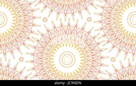 Abstract geometric mandala soleil ronde modèle texture art design pattern simple arrière-plan transparent. Close-up Vector illustration ligne papier créatif Illustration de Vecteur