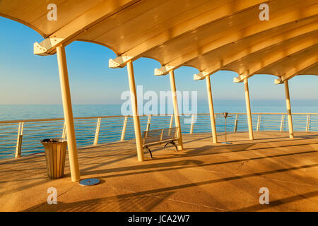 Magnifique vue sur la jetée de Lido di Camaiore Banque D'Images