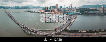 Vue aérienne de la ville de Macao Banque D'Images