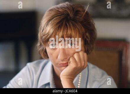 Françoise Sagan à Paris (135 avenue de Suffren). 18 octobre, 1968 Photo Michael Holtz Banque D'Images