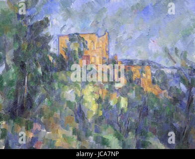 Paul Cézanne - Chateau noir (paysage provençal) Banque D'Images