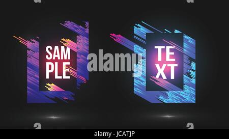 L'art abstrait moderne pour le texte du châssis - Vector Illustration Illustration de Vecteur