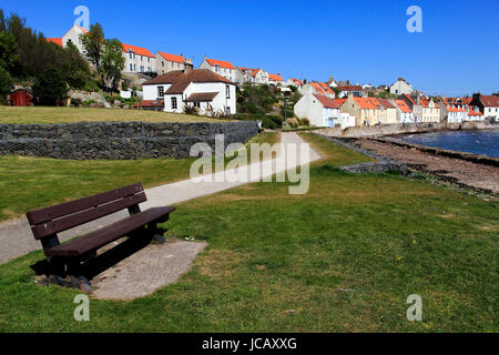 Les chalets, village de pêcheurs de Pittenweem, Ecosse, Royaume-Uni Banque D'Images