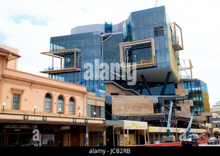 Février, 14, 2017. Newcastle NSW Australie : Nouvel Espace est une cité de l'éducation de 95 millions d'élaboration par l'Université de Newcastle dans la ville. Banque D'Images