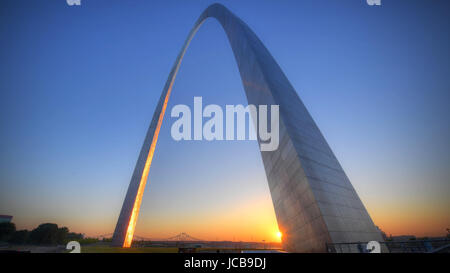 Gateway Arch à Saint Louis, Missouri. Banque D'Images