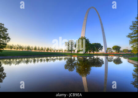 La Gateway Arch à Saint Louis, Missouri. Banque D'Images