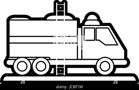 Camion à incendie met le feu Illustration de Vecteur