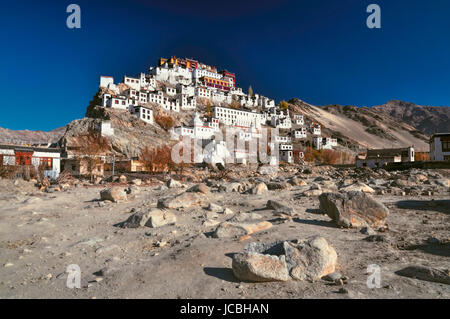 Vue pittoresque du monastère Thiksey au Ladakh, Inde Banque D'Images