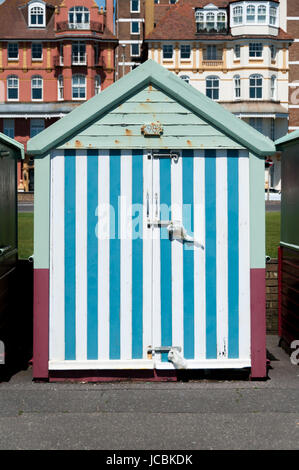 Brighton Beach Hut, Royaume-Uni Banque D'Images