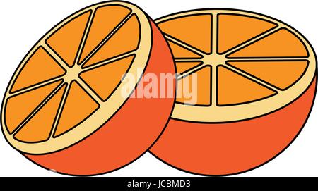 Bonbons aux fruits orange Illustration de Vecteur