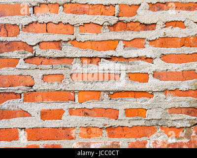 La texture de l'ancien mur de briques. Banque D'Images