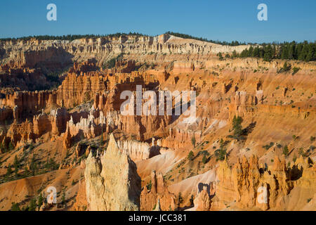 Vue depuis le sentier de Rim, Bryce Canyon National Park, Utah, USA Banque D'Images