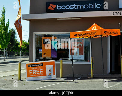 Boostmobile store, le comté de Santa Clara, Californie Banque D'Images