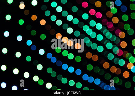 Floue lumières colorées DJ LED Panneau Bokeh Banque D'Images