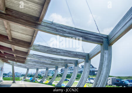 7 août 2014, le cap Hatteras, NC - Cimetière de l'Atlantique Maritime Museum architecture sur l'île Hatteras (Caroline du Nord) Banque D'Images