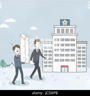 Ajustement de l'impôt à la fin de l'année Banque D'Images