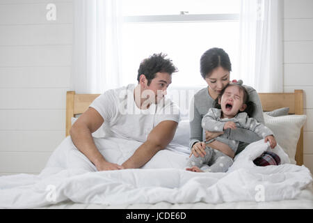 Vie de famille multiculturelle Banque D'Images