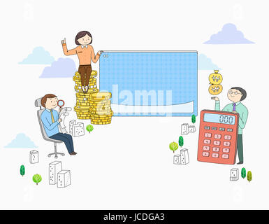 Ajustement de l'impôt à la fin de l'année Banque D'Images