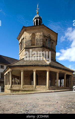 Croix du Vieux Marché à Barnard Castle, comté de Durham Banque D'Images