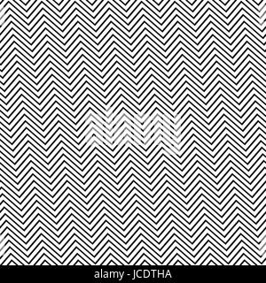 Noir et blanc motif zig zag angulaire Illustration de Vecteur