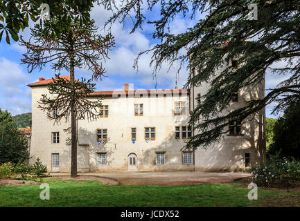 La France, l'Allier (43), Aurec-sur-Loire, le château d'Aurec seigneurial // France, Haute Loire, Aurec sur Loire, château seigneurial d'Aurec Banque D'Images