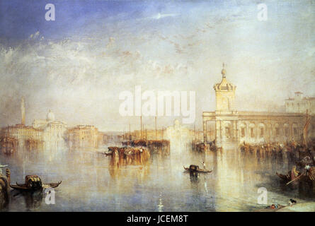 Joseph Mallord William Turner - La Dogana San Giorgio Citella depuis les marches de l'Hôtel Europa Venise 1842 Banque D'Images