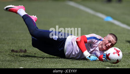 Angleterre U21 attaquant Jordan Pickford durant la session de formation à l'Arena de Kolporter Kielce, Pologne. ASSOCIATION DE PRESSE Photo. Photo date : Jeudi 15 juin 2017. Voir l'ACTIVITÉ DE SOCCER U21 histoire de l'Angleterre. Crédit photo doit se lire : Nick Potts/PA Wire. RESTRICTIONS : usage éditorial uniquement, pas d'utilisation commerciale sans autorisation préalable. Banque D'Images