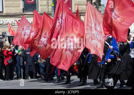 Régiment d'Immortel d'action sur la Perspective Nevski en célébration de 72 jour de la Victoire sur la DEUXIÈME GUERRE MONDIALE, anniv, vers 2017 Banque D'Images