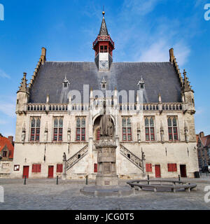 Hôtel de ville de Damme, Belgique. Banque D'Images