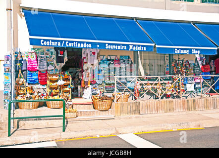 Ribeira Brava, une boutique de souvenirs, Madeira, Portugal, Banque D'Images