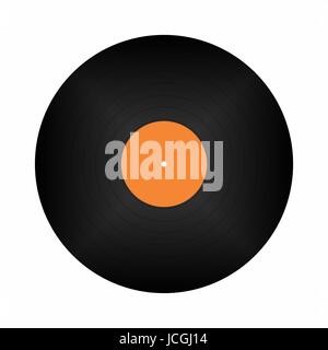 Vector illustration d'un disque vinyle isolé sur fond blanc Illustration de Vecteur