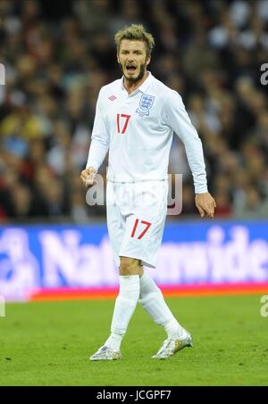 DAVID BECKHAM ANGLETERRE ANGLETERRE V BÉLARUS DE QUALIFICATION POUR LA COUPE DU MONDE, LE STADE DE WEMBLEY, Londres, Angleterre 14 octobre 2009 GAA688 ANGLETERRE V BÉLARUS Banque D'Images