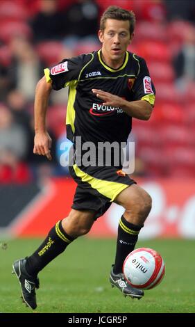 JON HARLEY Watford FC MIDDLESBROUGH V WATFORD STADE RIVERSIDE, MIDDLESBROUGH, Angleterre 17 octobre 2009 GAA1144 ATTENTION ! Cette photo ne peut être utilisée que pour les journaux et/ou à des fins d'édition de magazines. Ne peut être utilisé pour l'utilisation en ligne/Internet, ni pour les publications impliquant 1 joueur, 1 ou 1 Concours Club, sans l'autorisation écrite de Football DataCo Ltd. Pour toute question, veuillez communiquer avec le Football DataCo Ltd au  +44 (0) 207 864 9121 Banque D'Images