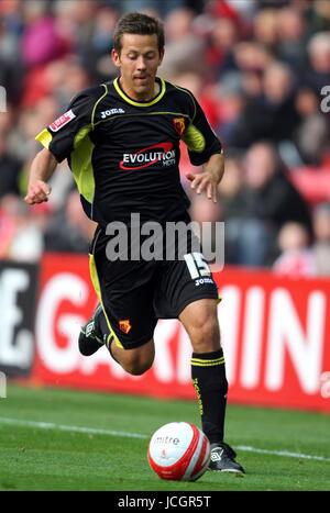 JON HARLEY Watford FC MIDDLESBROUGH V WATFORD STADE RIVERSIDE, MIDDLESBROUGH, Angleterre 17 octobre 2009 GAA1146 ATTENTION ! Cette photo ne peut être utilisée que pour les journaux et/ou à des fins d'édition de magazines. Ne peut être utilisé pour l'utilisation en ligne/Internet, ni pour les publications impliquant 1 joueur, 1 ou 1 Concours Club, sans l'autorisation écrite de Football DataCo Ltd. Pour toute question, veuillez communiquer avec le Football DataCo Ltd au  +44 (0) 207 864 9121 Banque D'Images