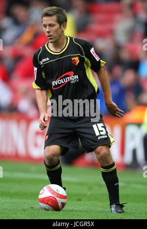 JON HARLEY Watford FC MIDDLESBROUGH V WATFORD STADE RIVERSIDE, MIDDLESBROUGH, Angleterre 17 octobre 2009 GAA1148 ATTENTION ! Cette photo ne peut être utilisée que pour les journaux et/ou à des fins d'édition de magazines. Ne peut être utilisé pour l'utilisation en ligne/Internet, ni pour les publications impliquant 1 joueur, 1 ou 1 Concours Club, sans l'autorisation écrite de Football DataCo Ltd. Pour toute question, veuillez communiquer avec le Football DataCo Ltd au  +44 (0) 207 864 9121 Banque D'Images