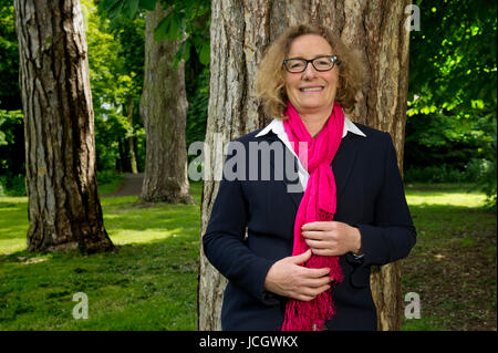 Juliet Davenport, directeur général d'une bonne énergie, un fournisseur d'énergie verte à Chippenham, Wiltshire, Royaume-Uni. Banque D'Images